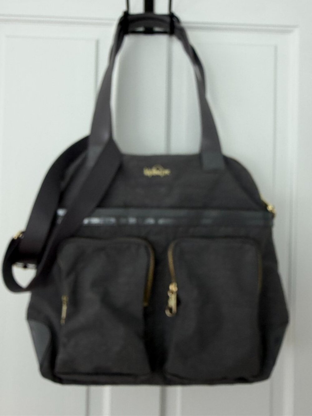 Kipling travel / laptop bag, gently used in gray